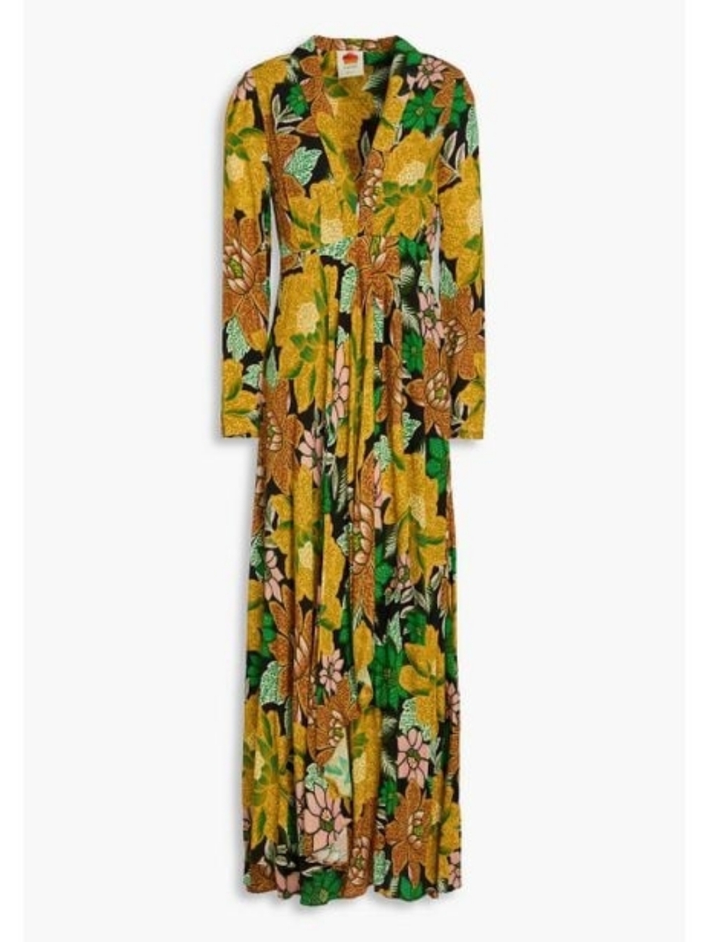 NWT FARM RIO | $220 Black Garden Maxi Dress - Picture 6 of 9
